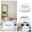 Inflatable Heart Shaped Living Room Leisure Flocked Sofa Single Chair with Backrest - Blue - 4