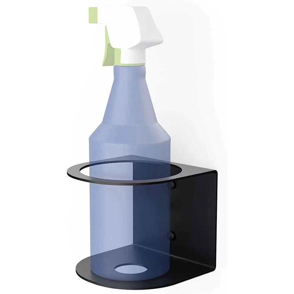 Single Slot Wall Mount Spray Bottle Holder Heavy Duty Metal Storage Rack Paint Can Organizer For Garage Workshop - 2