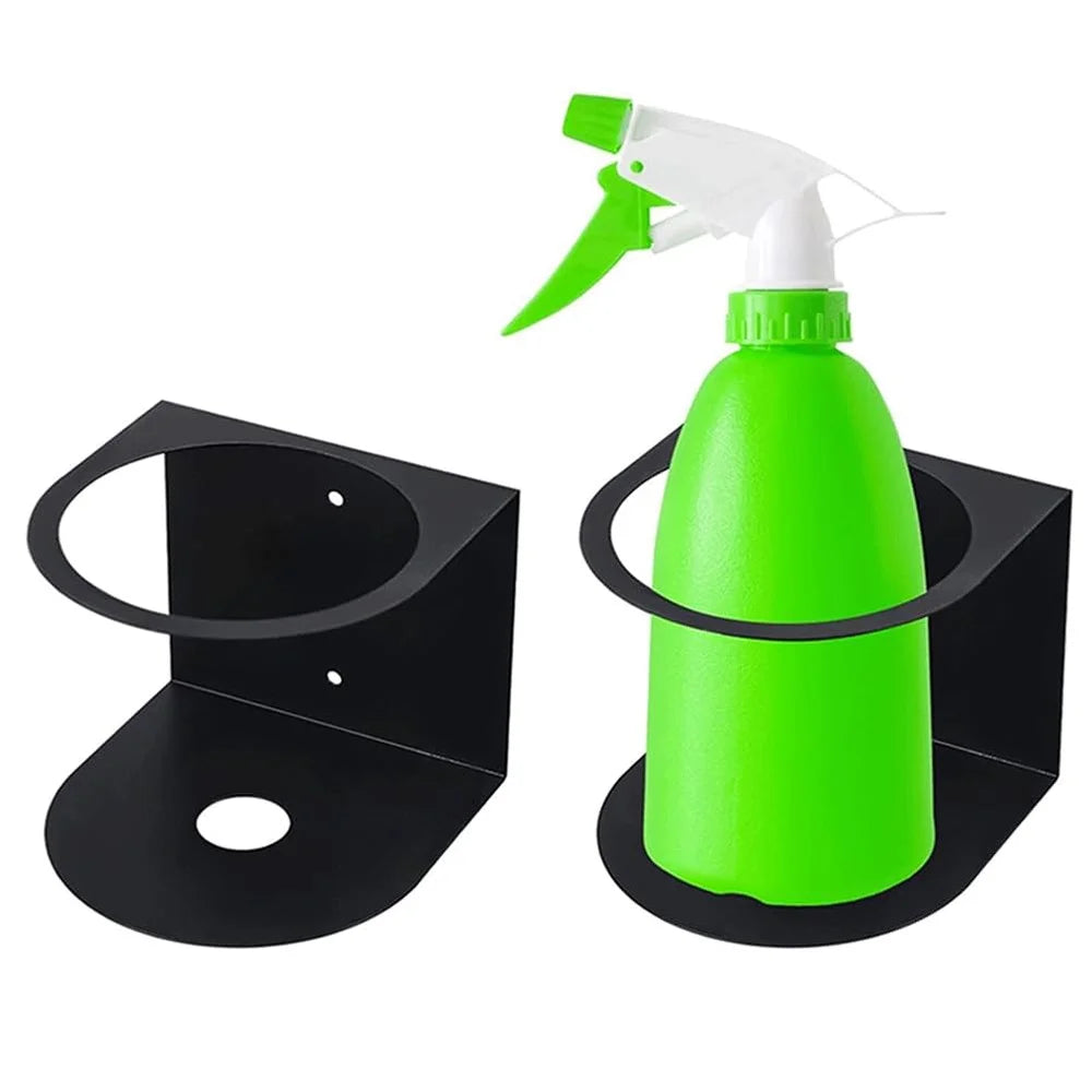 Single Slot Wall Mount Spray Bottle Holder Heavy Duty Metal Storage Rack Paint Can Organizer For Garage Workshop - 3