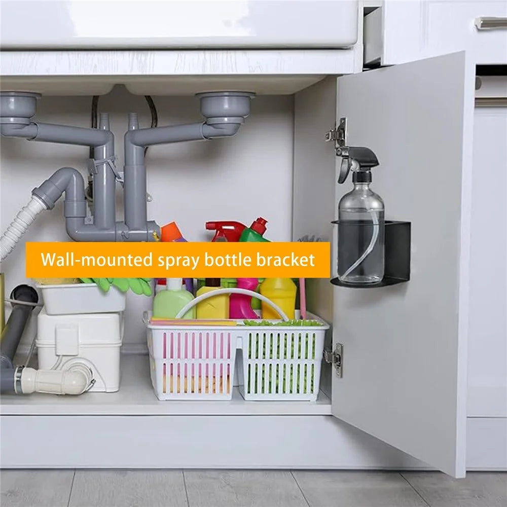Single Slot Wall Mount Spray Bottle Holder Heavy Duty Metal Storage Rack Paint Can Organizer For Garage Workshop - 4