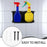 Dual Hole Wall Mount Spray Bottle Holder Paint Can Organizer Metal Storage Rack - 5
