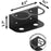 Dual Hole Wall Mount Spray Bottle Holder Paint Can Organizer Metal Storage Rack - 7
