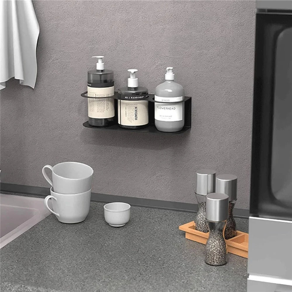 3-Slot Wall Mounted Spray Bottle Holder Heavy Duty Metal Storage Rack Paint Can Organizer For Garage Workshop - 3