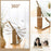 360 Degree Rotating Wooden Makeup Mirror Vintage Desktop High Definition Vanity Mirror - XL - 3