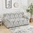 Stretch Sofa Cover for Single Seater 90-140cm European Style Full Wrap Slipcover Elastic Fabric Protector - Maple Leaf / White - 1