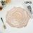 RX3307 12Pcs PVC Dining Table Placemats Heat Resistant Non Slip Rose Pattern Tabletop Mat - Rose Gold - 2