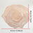 RX3307 12Pcs PVC Dining Table Placemats Heat Resistant Non Slip Rose Pattern Tabletop Mat - Rose Gold - 6