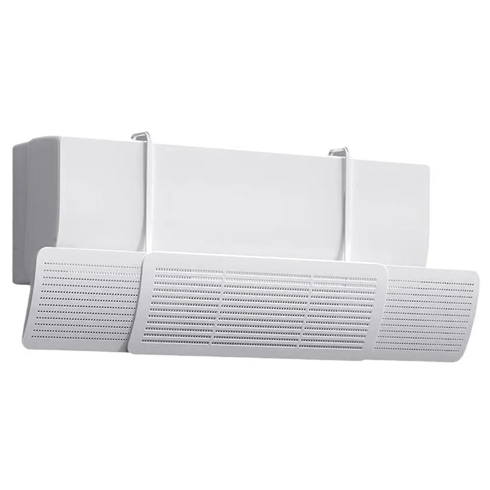 Adjustable Air Conditioner Wind Deflector Shield ABS Honeycomb Universal Wall Mounted AC Vent Cover - 1