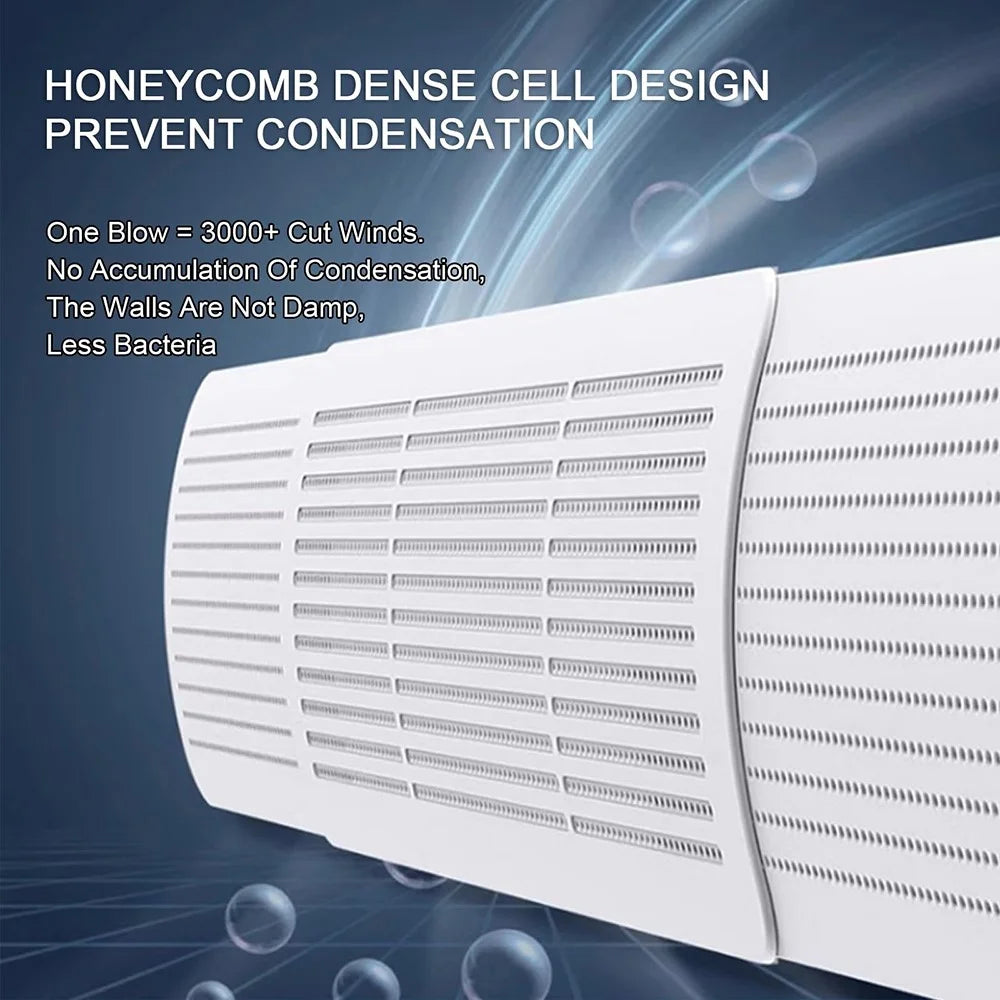 Adjustable Air Conditioner Wind Deflector Shield ABS Honeycomb Universal Wall Mounted AC Vent Cover - 6