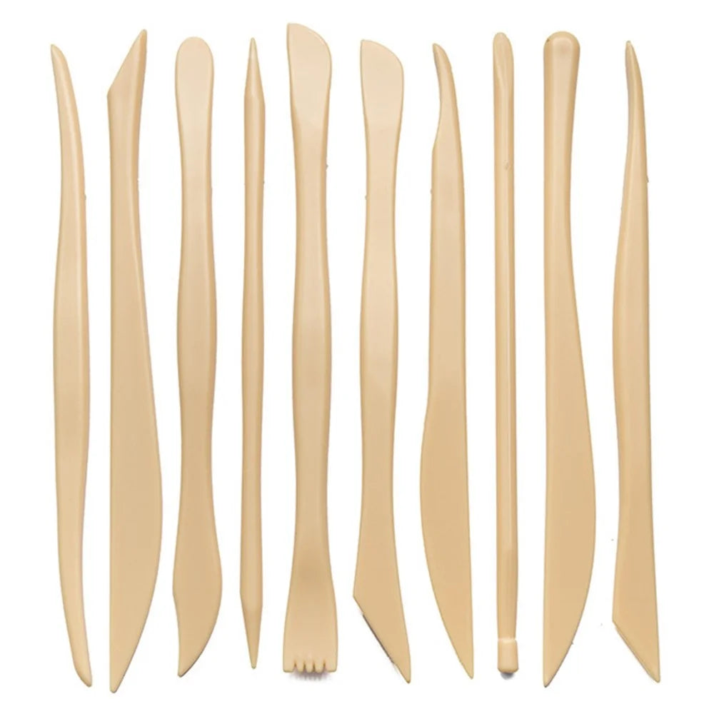 21102501 25PCS Clay Sculpture Tool Set Pottery Carving Knife Detail Needle Figure Transparent Acrylic Turntable - 2