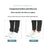 4Pcs 2m Self Adhesive Pants Edge Shorten Stickers Patches for Jeans Trousers Hemming Tape - Black - 3