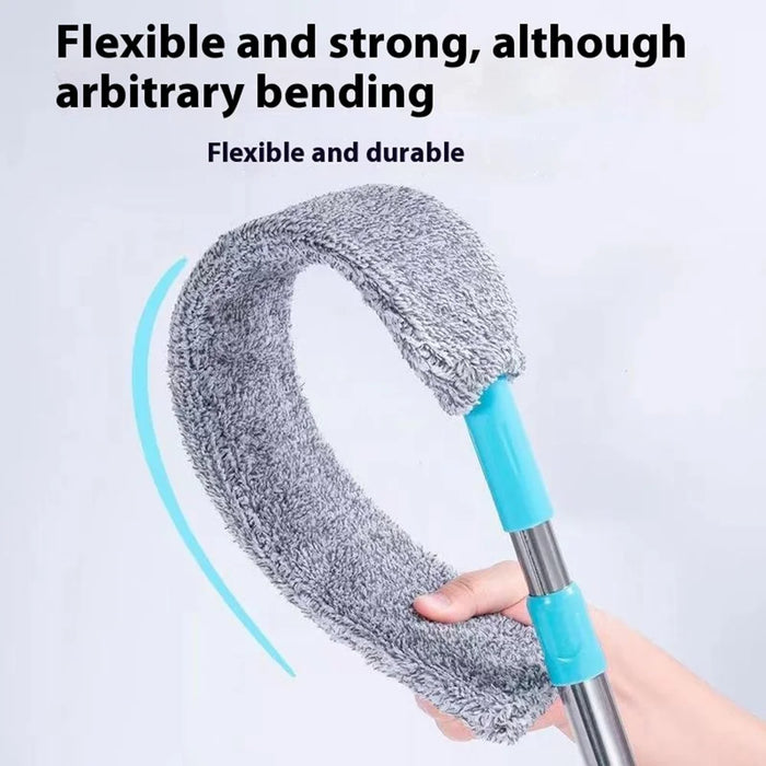 156cm Extendable Long Handle Duster Furniture Gap Cleaning Tool Microfiber Dust Remover - 3