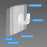 20Pcs Adhesive Wall Door Mount Acrylic Hooks Kitchen Bathroom Towel Key Hanger - 4