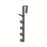 5 Hook Design Door Top Hanger Closet Kitchen Bathroom Door Towel Rack ABS Hanging Hook - Black - 1