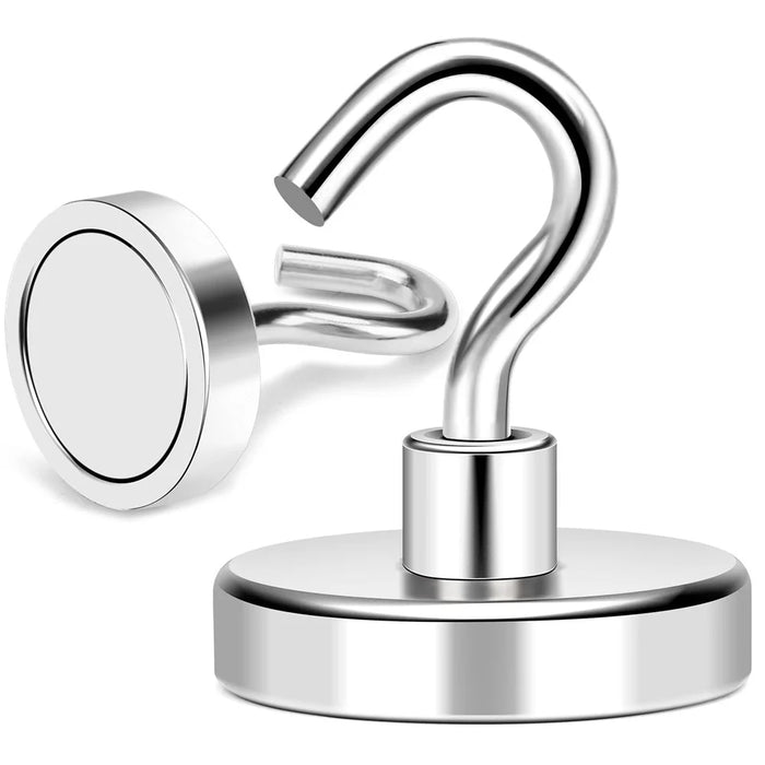 E10 2kg Pull Force Magnetic Steel Hook Kitchen Refrigerator Iron Door Hanging Hook - 1