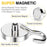 E12 3kg Pull Force Magnetic Steel Hook Kitchen Refrigerator Iron Door Hanging Hook - 4