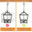 10 PCS Square Snap Safety Hooks Diamond Shaped Hangers Sturdy Anti-Drop Q-Type Hooks - 6