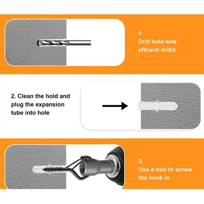 10 PCS Square Snap Safety Hooks Diamond Shaped Hangers Sturdy Anti-Drop Q-Type Hooks - 7