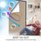 45 x 300cm Window Privacy Film Office Home Balcony One Way UV Blocking Static Cling Glass Film - Silver - 3