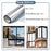 45 x 300cm Window Privacy Film Office Home Balcony One Way UV Blocking Static Cling Glass Film - Silver - 5