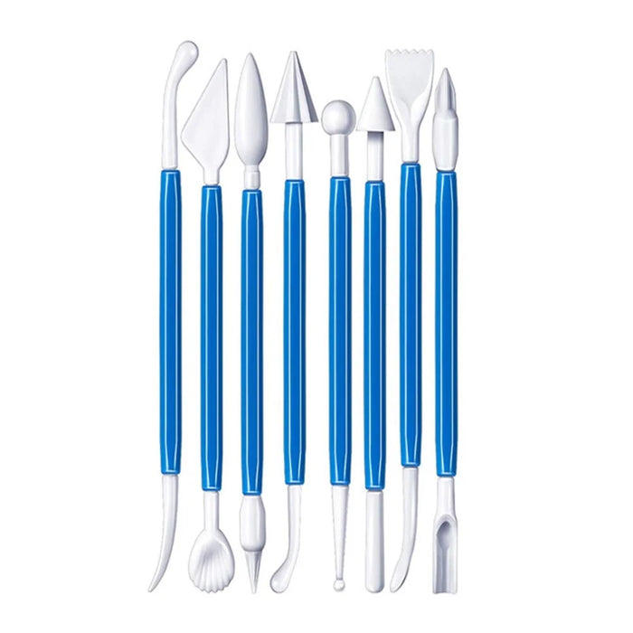 2106724 24PCS Pottery Tool Set DIY Brush Paintbrush Tweezers Clay Carving Knife - 2