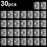 30Pcs Transparent Adhesive Hook No Drilling Traceless Wall Mount Screw for Picture Frames Clocks - 1