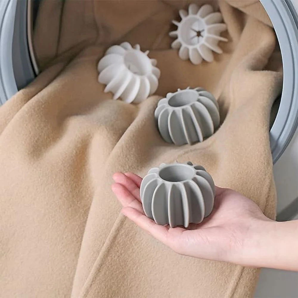 Silicone Laundry Washing Ball Anti Tangling  Drum Washing Machine Clothes Cleaning Laundry Care Ball - White - 5