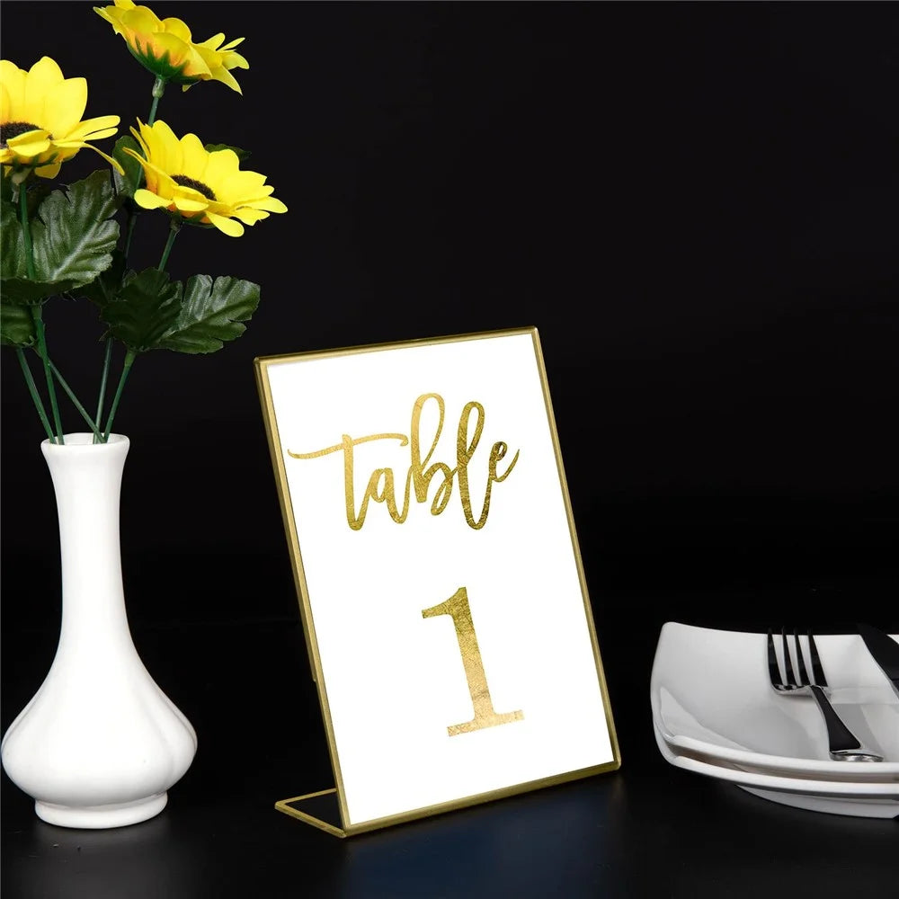 6Pcs 4 x 6 Inch L Shape Acrylic Sign Holder Menu Display Stand for Office Restaurant - 3
