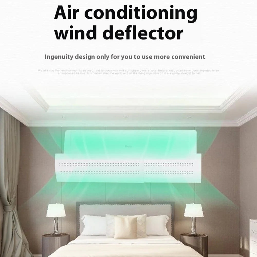 Air Conditioning Windshield Anti-Direct Blowing Air Deflector Household Air Conditioning Baffle - Style A - 2