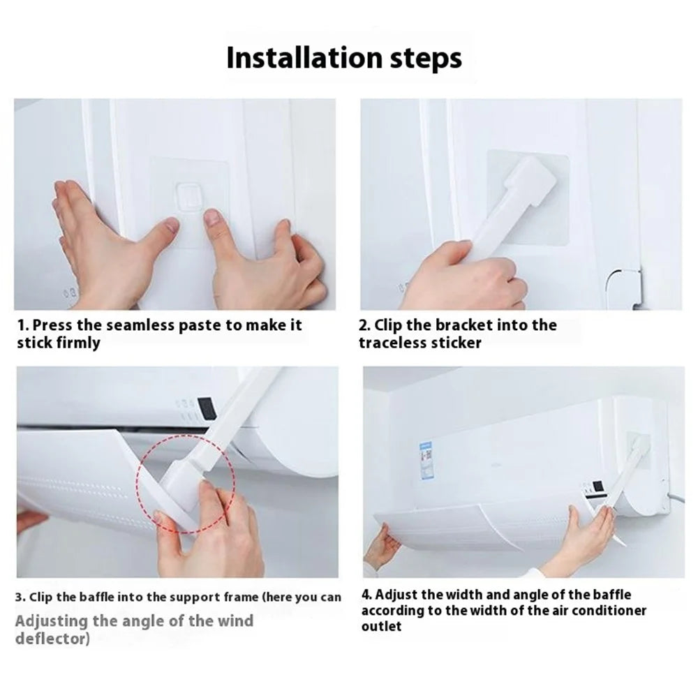 Air Conditioning Windshield Anti-Direct Blowing Air Deflector Household Air Conditioning Baffle - Style A - 6