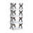 Foldable 5 Tiers Shoe Rack Organizer Home Entryway Bathroom Dorm PP Storage Shelf - Grey - 1