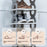 Foldable 4 Tiers Shoe Rack Organizer Home Entryway Bathroom Dorm PP Storage Shelf - Grey - 2