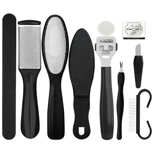 10Pcs / Set Professional Foot Care Pedicure Callus Dead Skin Remover Foot File Corn Removal Tool - 1