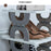 Foldable 6 Tiers Shoe Rack Organizer Home Entryway Bathroom Dorm PP Storage Shelf - Grey - 6