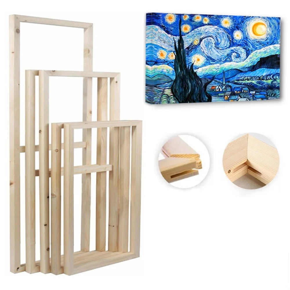 30 x 30cm Solid Pine Wood Canvas Frames for Oil Paintings Poster Prints DIY Picture Inner Frame - 6