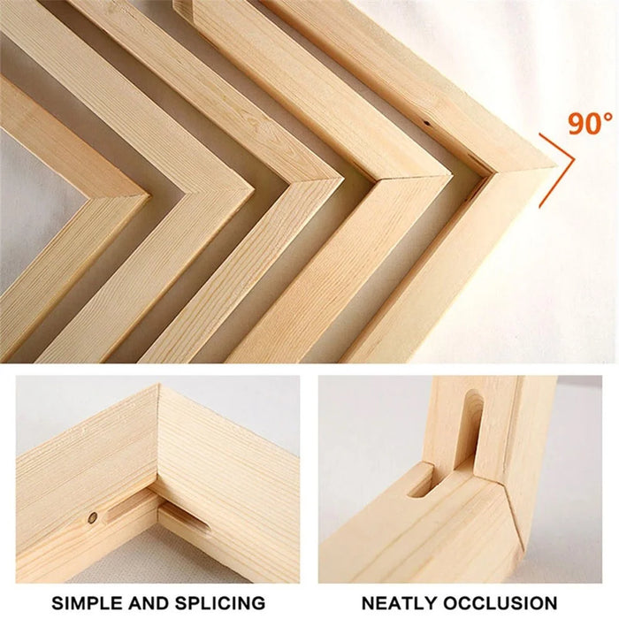 40 x 40cm Solid Pine Wood Canvas Frames for Oil Paintings Poster Prints DIY Picture Inner Frame - 2