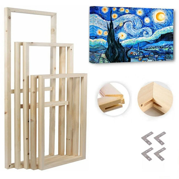 40 x 60cm Solid Pine Wood Canvas Frames for Oil Paintings Poster Prints DIY Picture Inner Frame - 6