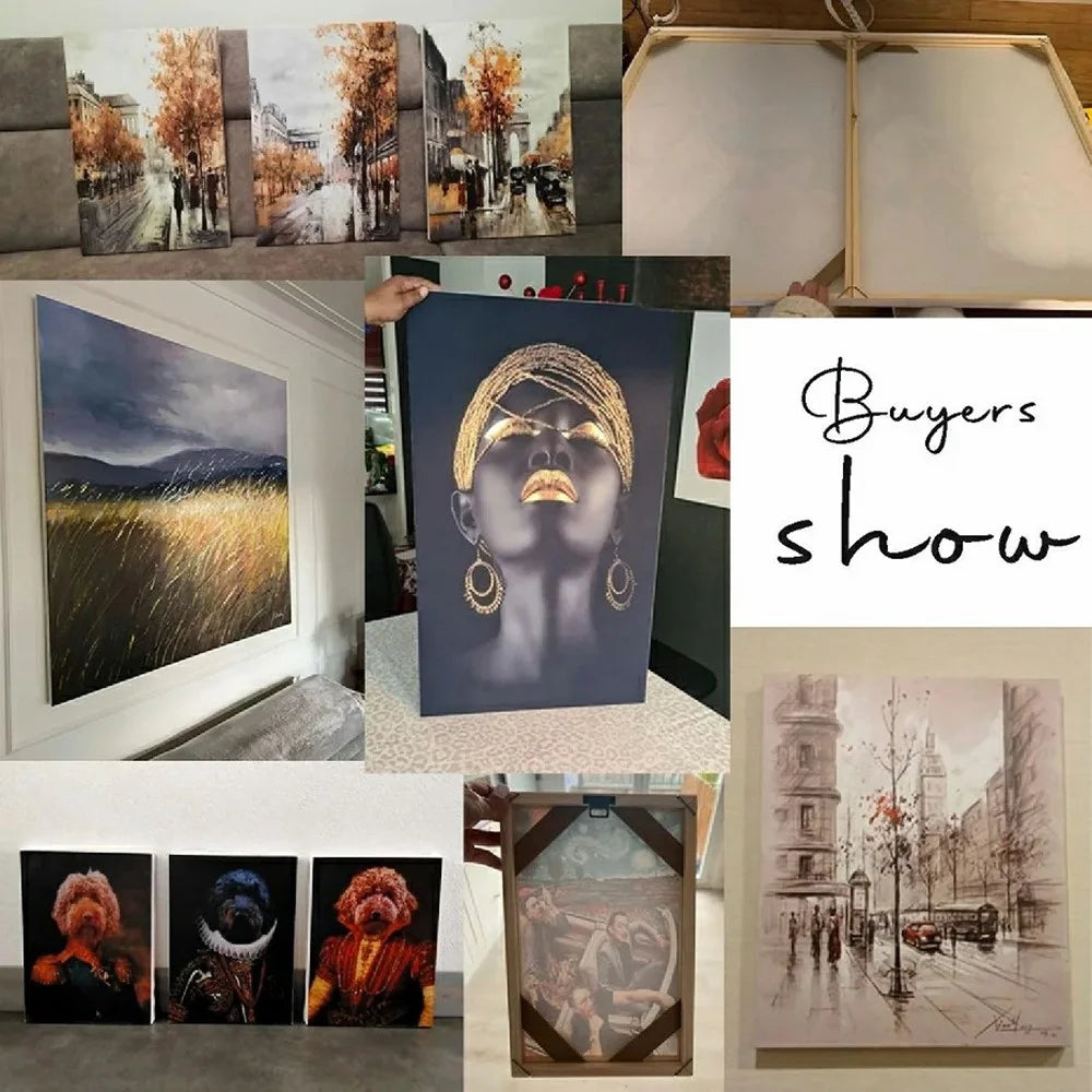 20 x 30cm Wooden Canvas Stretcher Bars Frames Kit DIY Solid Wood Strips Set for Oil Paintings Poster Prints - 5