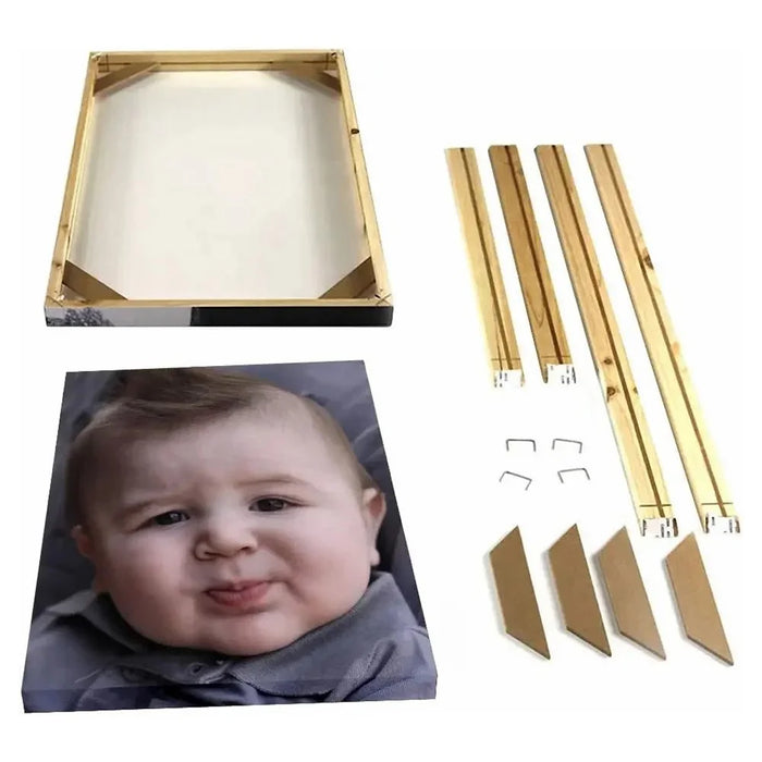 25 x 35cm Wooden Canvas Stretcher Bars Frame Kit DIY Solid Wood Oil Painting Poster Frame - 2