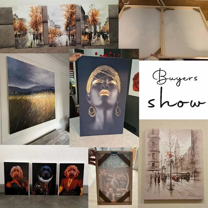 30 x 40cm Wooden Canvas Stretcher Bars Frame Kit DIY Solid Wood Oil Painting Poster Frame - 4