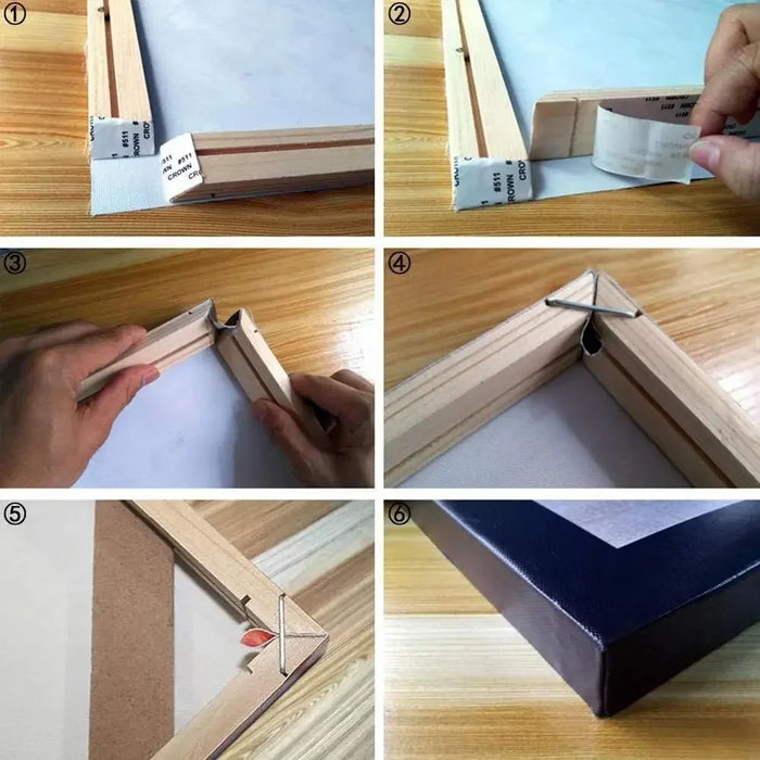 30 x 40cm Wooden Canvas Stretcher Bars Frame Kit DIY Solid Wood Oil Painting Poster Frame - 7