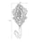 A12 2Pcs Rose Pattern Carved Vintage Drapery Window Curtain Holdbacks Tieback Wall Hooks - Bronze - 6