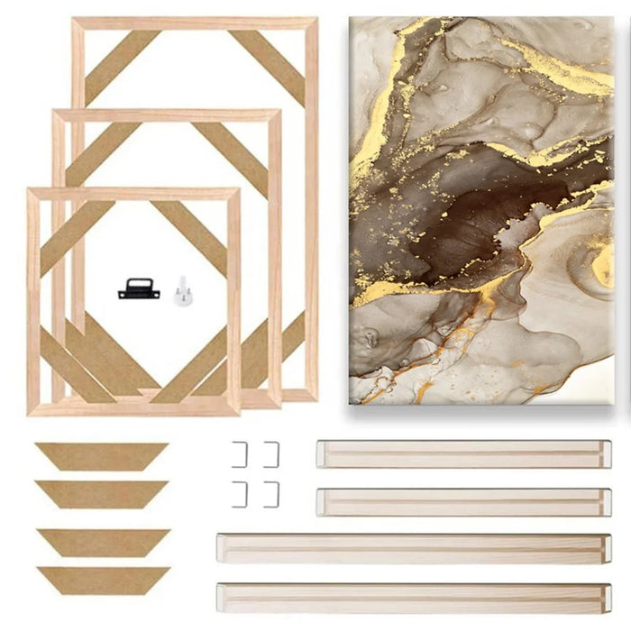 45 x 65cm Wooden Canvas Stretcher Bars Frame Kit DIY Solid Wood Oil Painting Poster Frame - 2
