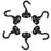 E25 6PCS Strong Magnetic NdFeB Hooks Heavy Duty Magnet Hangers for Indoor Outdoor Hanging - 7