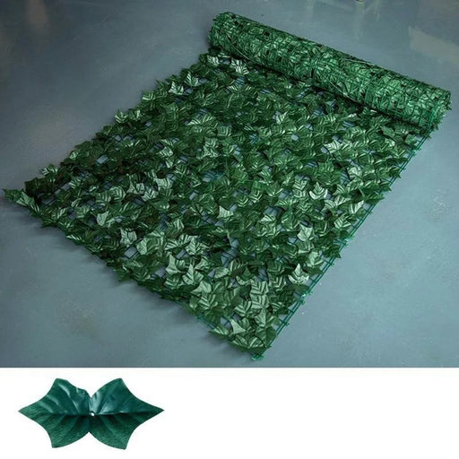 0.5 x 1m Dark Sweet Potato Leaf Artificial Hedge Privacy Screen Faux Leaf Fence Garden Yard Barrier Decor - 1