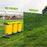 0.5 x 3m Light Sweet Potato Leaf Artificial Hedge Privacy Screen Faux Leaf Fence Garden Yard Barrier Decor - 2