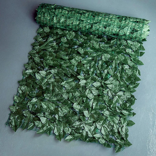 0.5 x 0.5m Dark-Colored Pothos Leaves Artificial Hedge Privacy Screen Garden Yard Faux Leaf Fence Barrier - 1