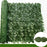1 x 3m Dark-Colored Pothos Leaves Artificial Hedge Privacy Screen Garden Yard Faux Leaf Fence Barrier - 1