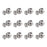 12Pcs D12x16mm Chess Shape NdFeB Magnet Metal Thumbtack Refrigerator White Board Office Magnetic Push Pins with Storage Box - 1