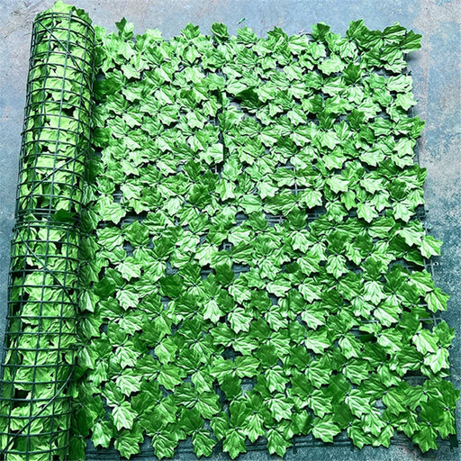 0.5m x 1m Light Green Maple Leaf Privacy Fence Screen Artificial Plant Hedges for Outdoor Garden Decor - 1